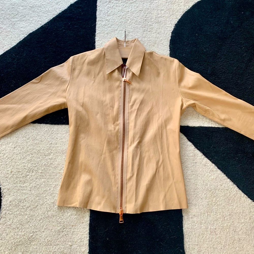Stouls Camel Leather Jacket size Medium